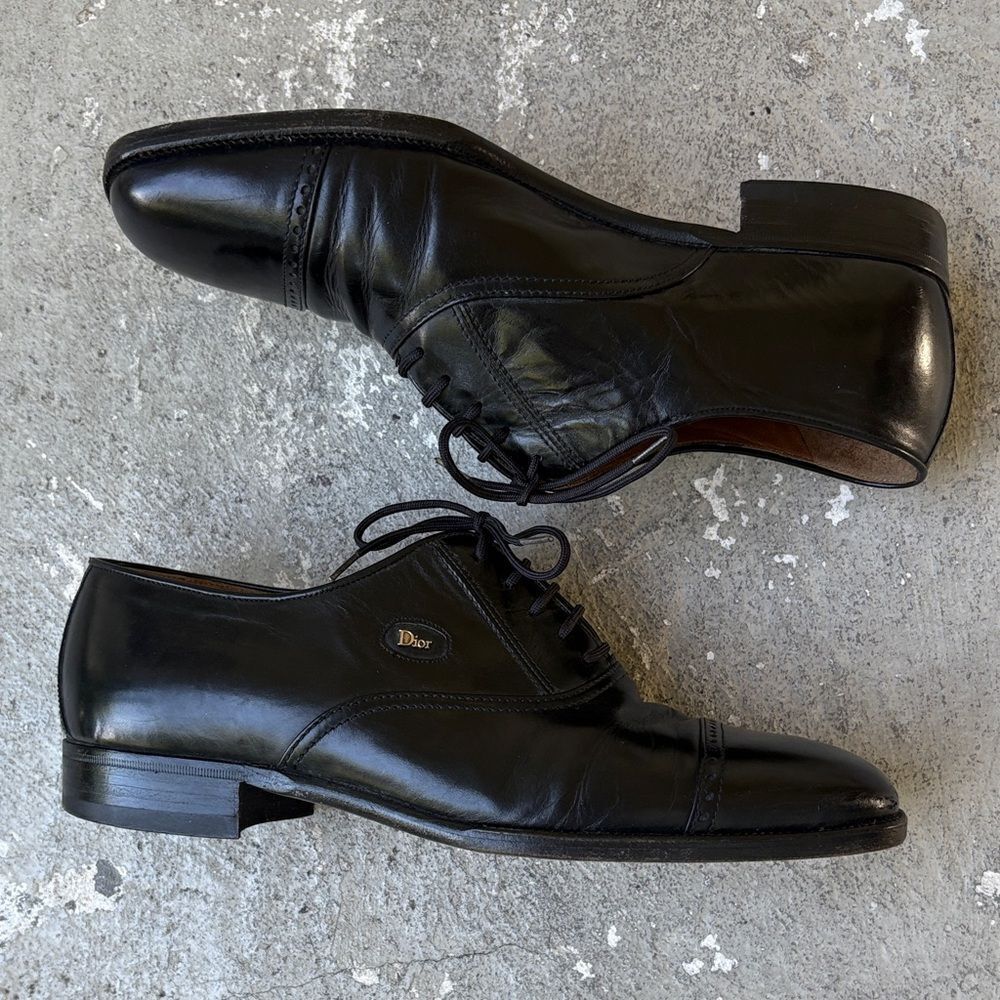 Dior Men's Classic Black Oxfords